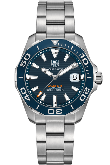 Tag heuer aquaracer calibre 5 41mm blue shop