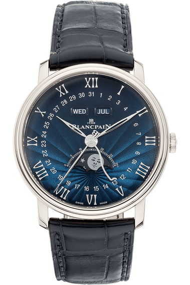Villeret Complete Calendar Moonphase White Gold Automatic