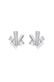 Rock Diamonds Cluster Mini Earrings