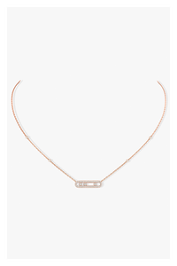 Baby Move Pavé Pendant in Pink Gold