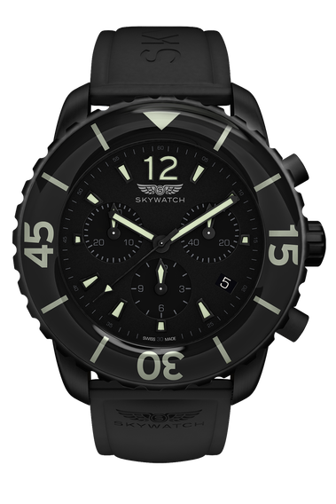 44mm Chrono Black IP