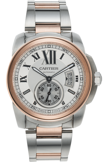 Calibre de Cartier Rose Gold and Stainless Steel Automatic