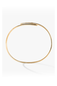 Move Noa Full Pavé SM Bangle in Yellow Gold Size M