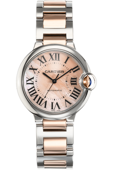 Ballon Bleu Rose Gold and Stainless Steel Automatic