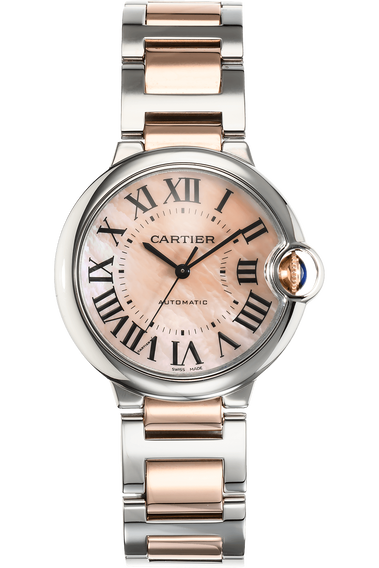 Ballon Bleu Rose Gold and Stainless Steel Automatic