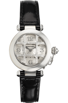 Pasha de Cartier White Gold and Stainless Steel Automatic