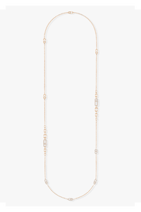 Move Uno Long Necklace in Pink Gold