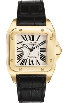 Santos 100 Yellow Gold Automatic