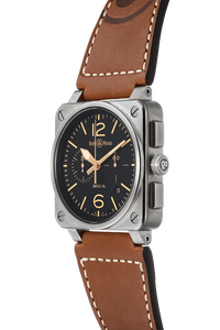 BR 03-94 Golden Heritage Chronograph Stainless Steel Automatic