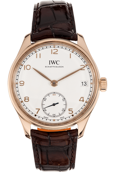 Portuguese Hand Wound Eight Days Rose Gold Manual