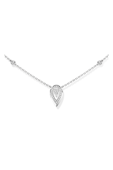 Fiery Pendant 0.10CT in White Gold