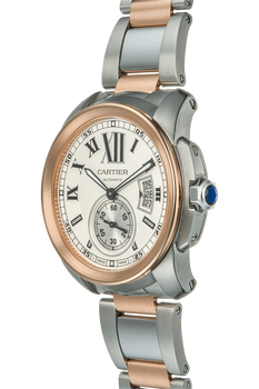 Calibre de Cartier Rose Gold and Stainless Steel Automatic