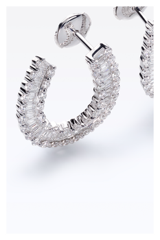 Baguette Love Earrings