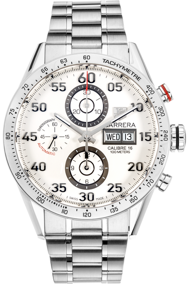 Carrera Calibre 16 Day-Date Chronograph Stainless Steel Automatic