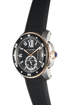 Calibre de Cartier Diver Rose Gold and Stainless Steel Automatic