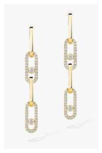 Move Link Transformable Earrings in Yellow Gold