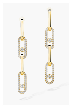 Move Link Transformable Earrings in Yellow Gold