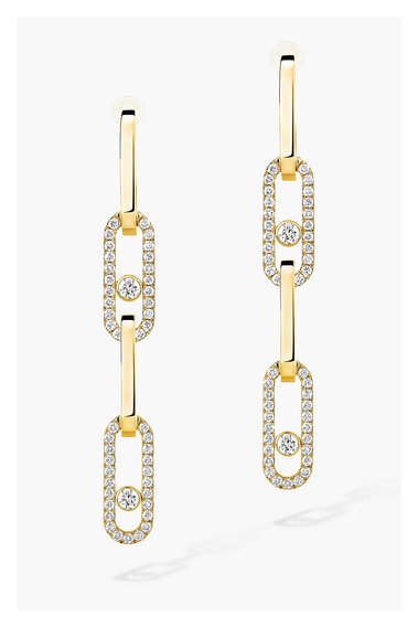 Move Link Transformable Earrings in Yellow Gold
