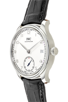 Portuguese Hand Wound Eight Days Stainless Steel Manual
