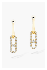 Move Link Transformable Earrings in Yellow Gold