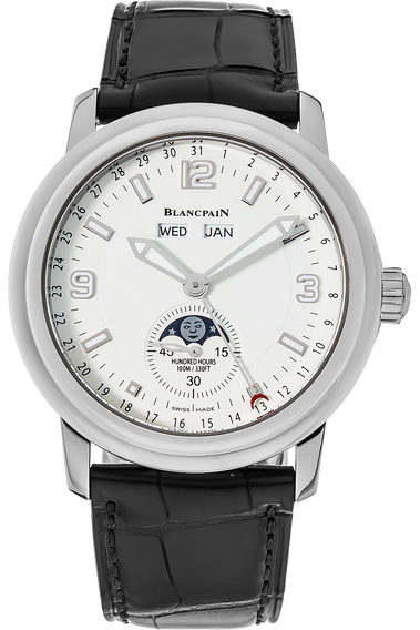 Leman Complete Calendar Moonphase Stainless Steel Automatic