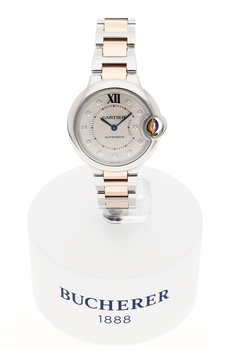 Ballon Bleu Rose Gold and Stainless Steel Automatic