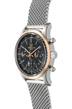 Transocean Chronograph Rose Gold and Stainless Steel Automatic