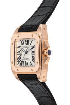 Pre Owned Cartier Santos 100 Rose Gold Automatic