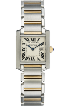 Tank Francaise Yellow Gold and Stainless Steel Quartz