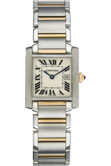 Tank Francaise Yellow Gold and Stainless Steel Quartz