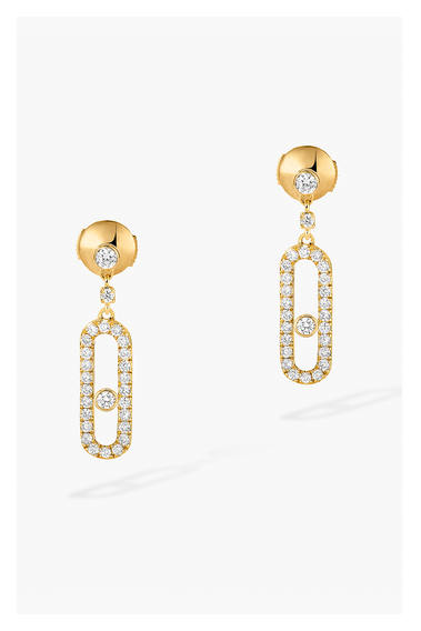 Move Uno Earrings in Yellow Gold