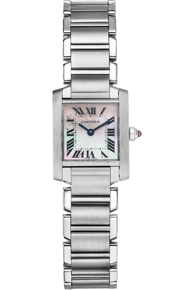 Cartier tank francaise pink mother of pearl deals
