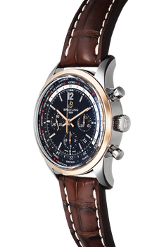 Transocean Unitime Pilot Rose Gold and Stainless Steel Automatic