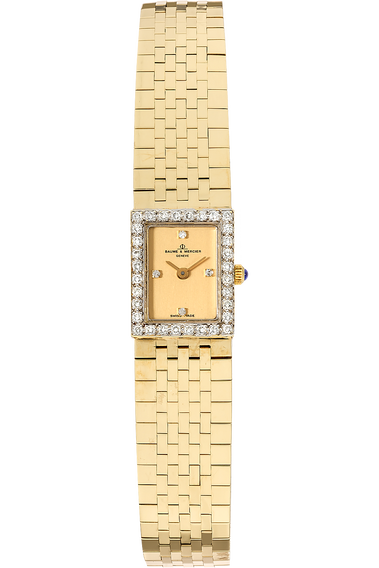 Rectangle Yellow Gold Quartz