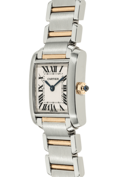 Tank Francaise Yellow Gold and Stainless Steel Quartz