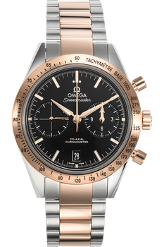 Speedmaster &#39;57 Co-Axial Chronograph Rose Gold and Stainless Steel Automatic