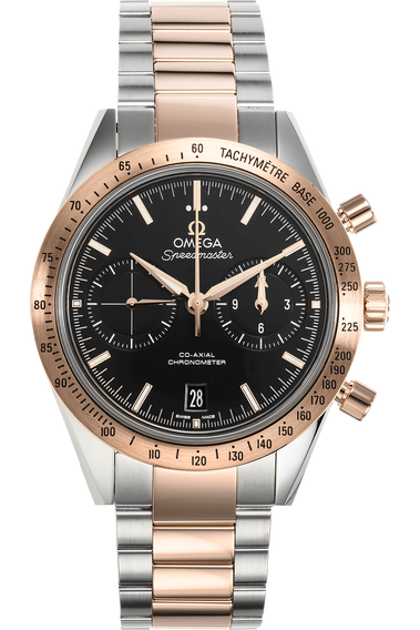 Speedmaster &#39;57 Co-Axial Chronograph Rose Gold and Stainless Steel Automatic
