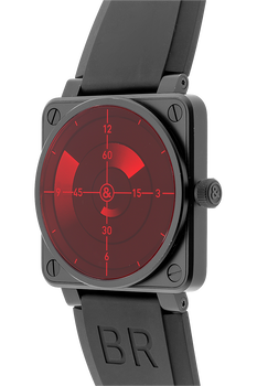 BR01-92 Red Radar Limited Edition PVD Stainless Steel