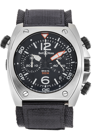 BR 02 Chronograph Stainless Steel Automatic