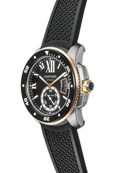 Calibre de Cartier Diver Rose Gold and Stainless Steel Automatic
