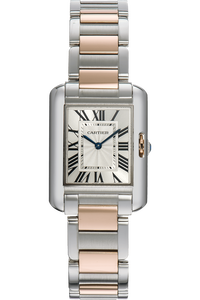 Tank Anglaise Rose Gold and Stainless Steel Quartz