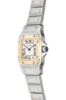 Santos Galbee Yellow Gold and Stainless Steel Quartz