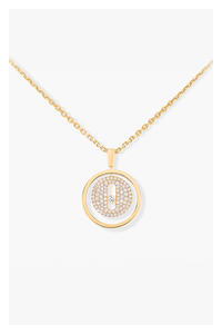 Lucky Move Pavé Pendant in Yellow Gold