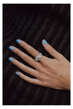 Virgo Blanc Pav&eacute; Ring 