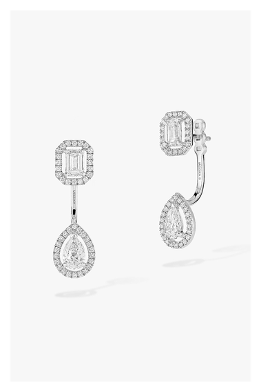 My Twin Toi &amp; Moi Earrings in White Gold