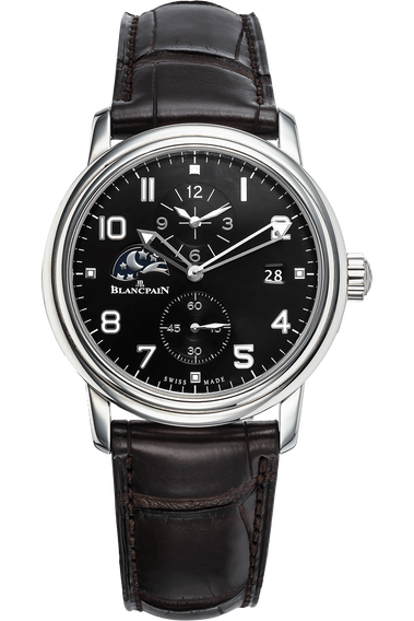 Leman Dual Time Stainless Steel Automatic