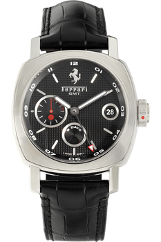 Ferrari 8 Days GMT Stainless Steel Manual