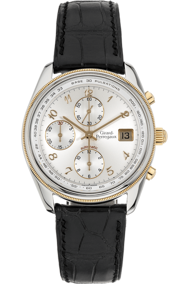 Pre Owned Girard Perregaux Olimpico Chronograph Yellow Gold and Stainless Steel Automatic