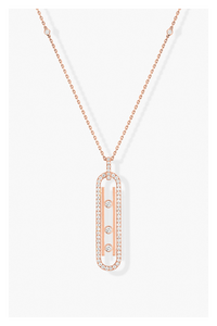 Move 10th Pendant in Pink Gold