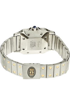 Santos Galbee Yellow Gold and Stainless Steel Automatic